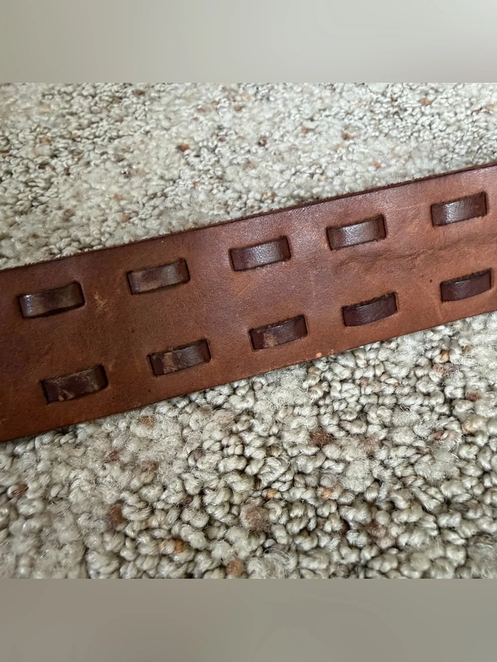 Banana Republic Brown Laced Leather Belt Size Small